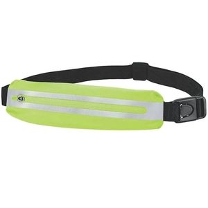Neon green reflective expandabilit fanny pack belt
